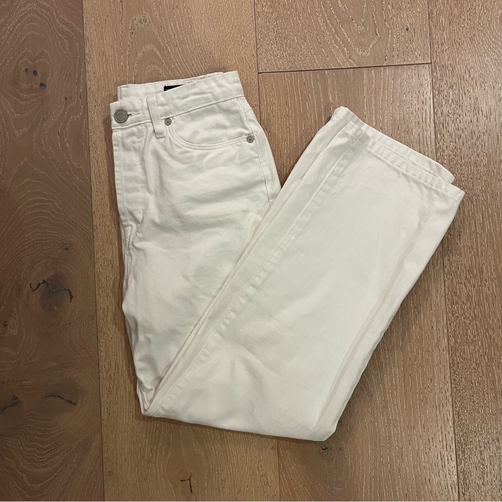 Blank Straight Leg White Jeans